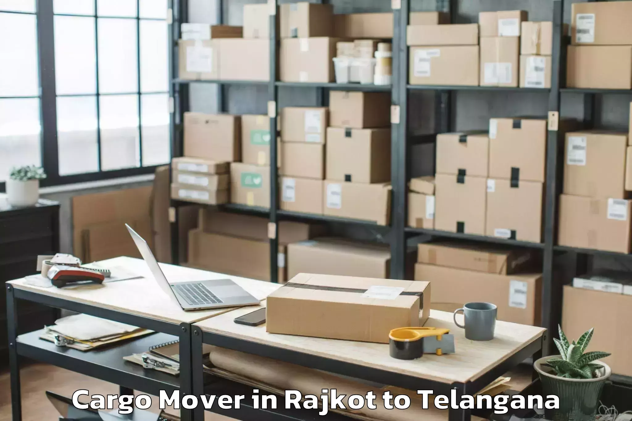 Get Rajkot to Huzur Nagar Cargo Mover